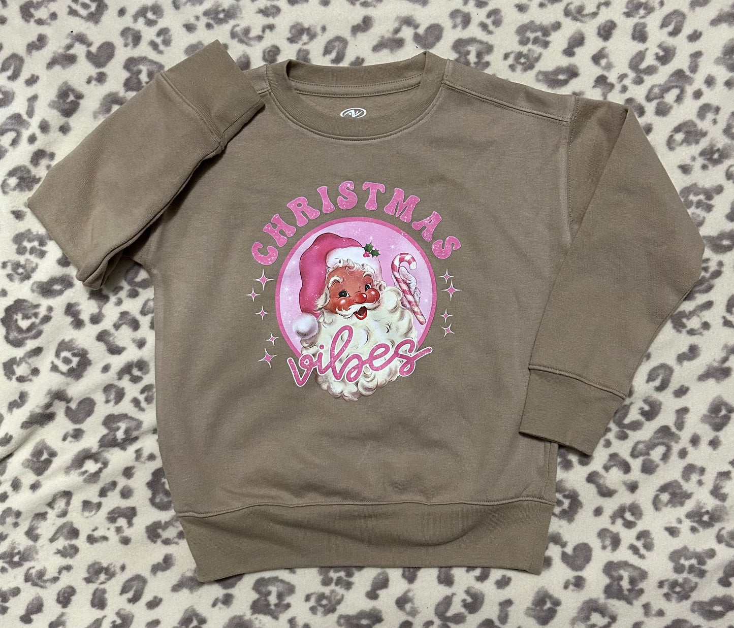 YOUTH Sweatshirt- Pink Christmas Vibes