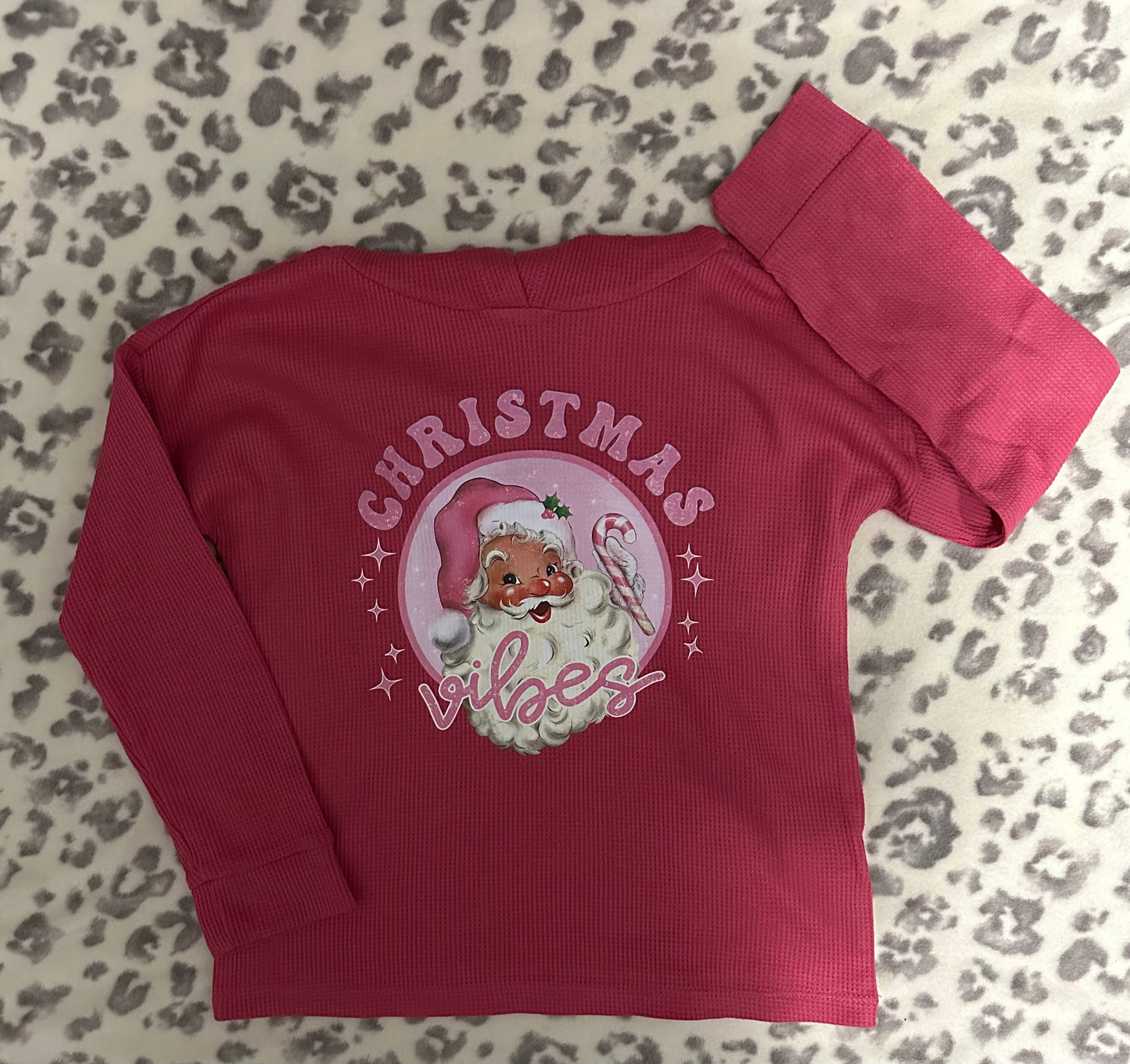 YOUTH Longsleeve T-shirt - Pink Christmas Vibes