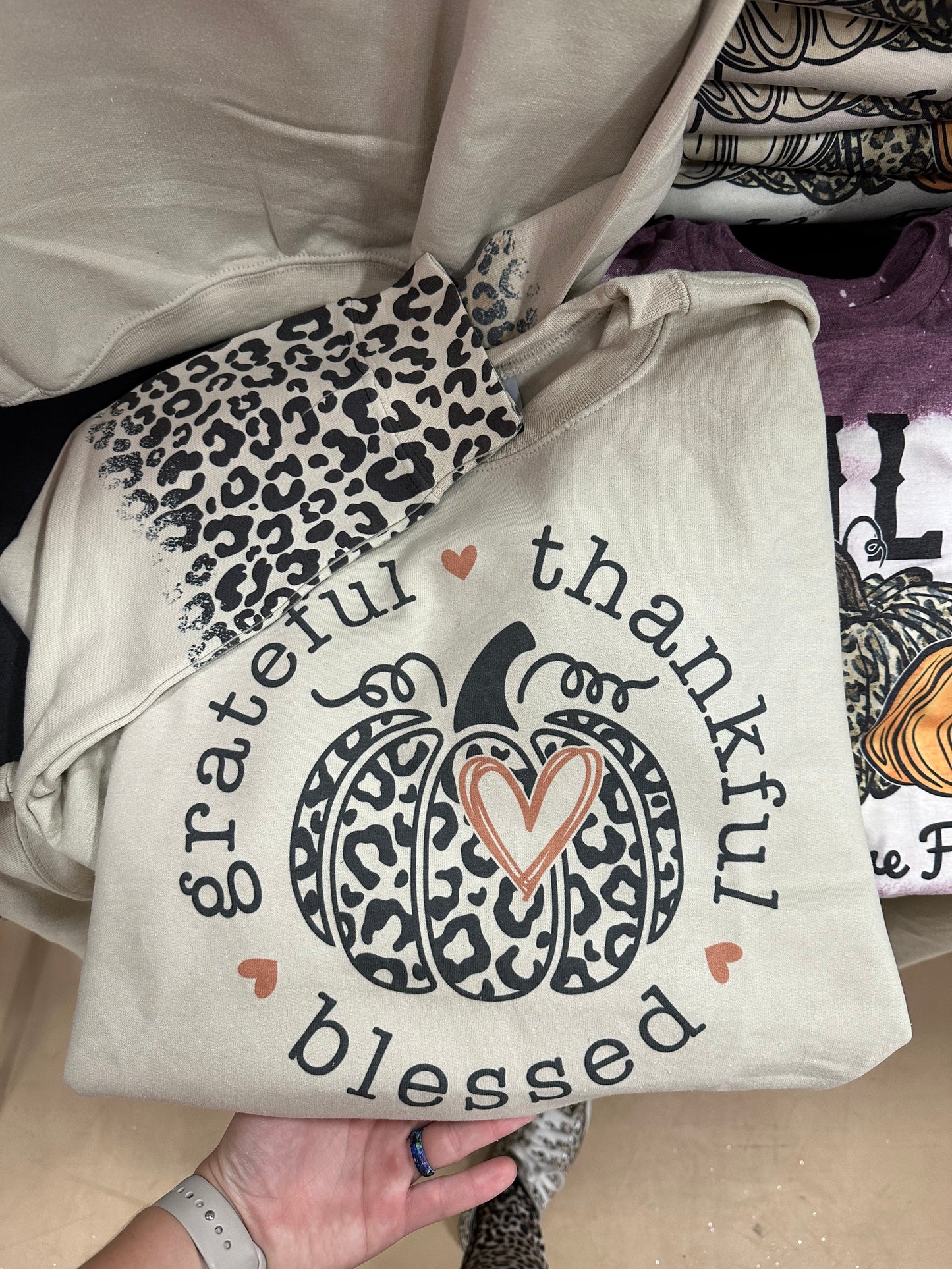 Grateful Thankful Blessed Sweatshirt