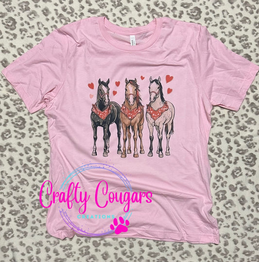 Valentine Horses T-shirt