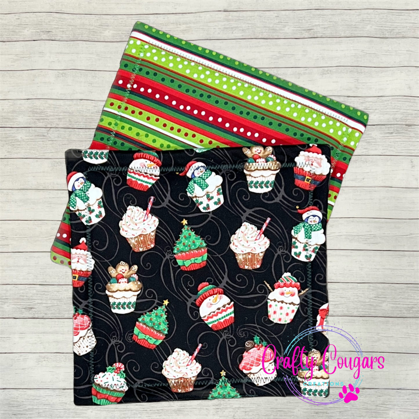 Christmas Cupcakes Pot Holder