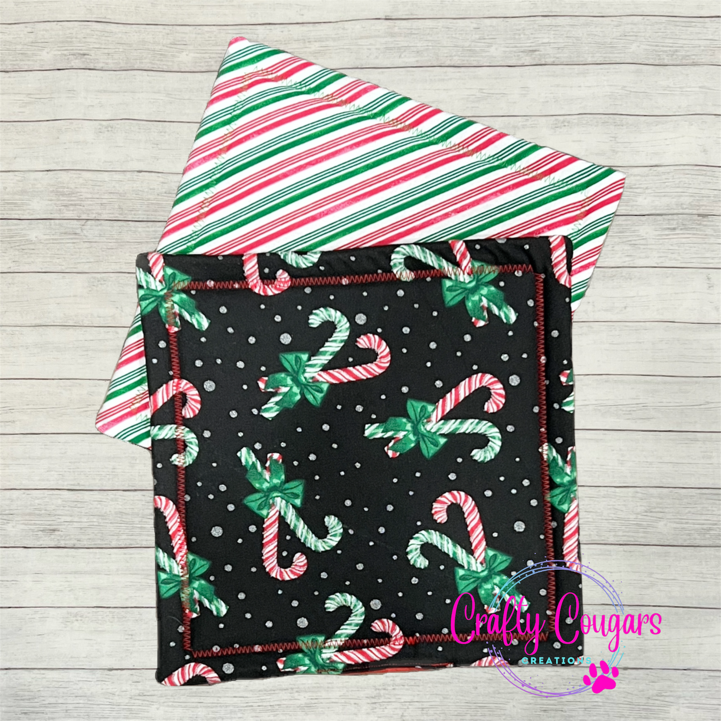 Candy Cane Pot Holder