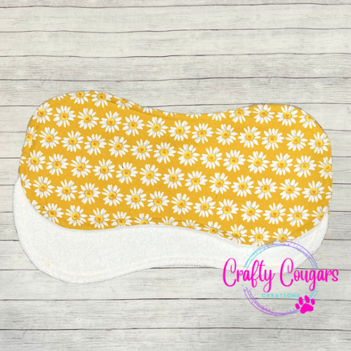 Gold Daisies Burp Rag