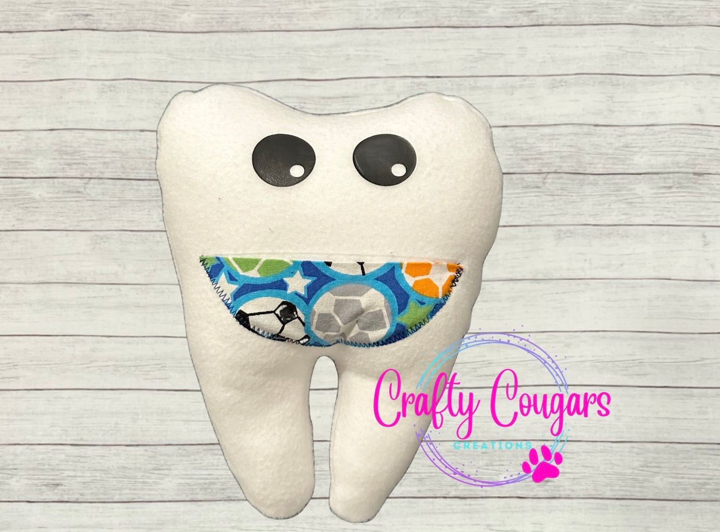 Colorful Soccer Tooth Fairy Pillow