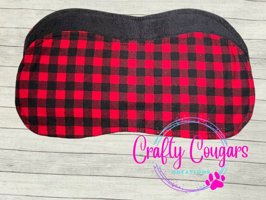 Red and Black Buffalo Plaid Burp Rag