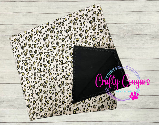 Pink & Gold Leopard Baby Blanket