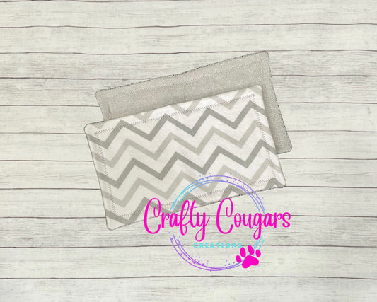 Gray Chevron Wash Cloths