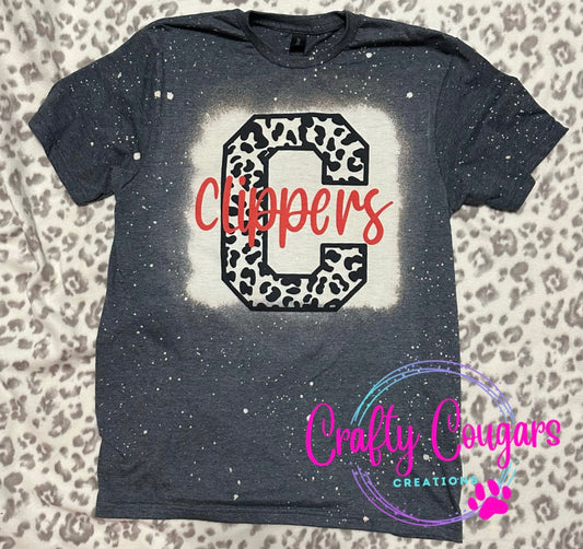 Clippers cheetah T-shirt