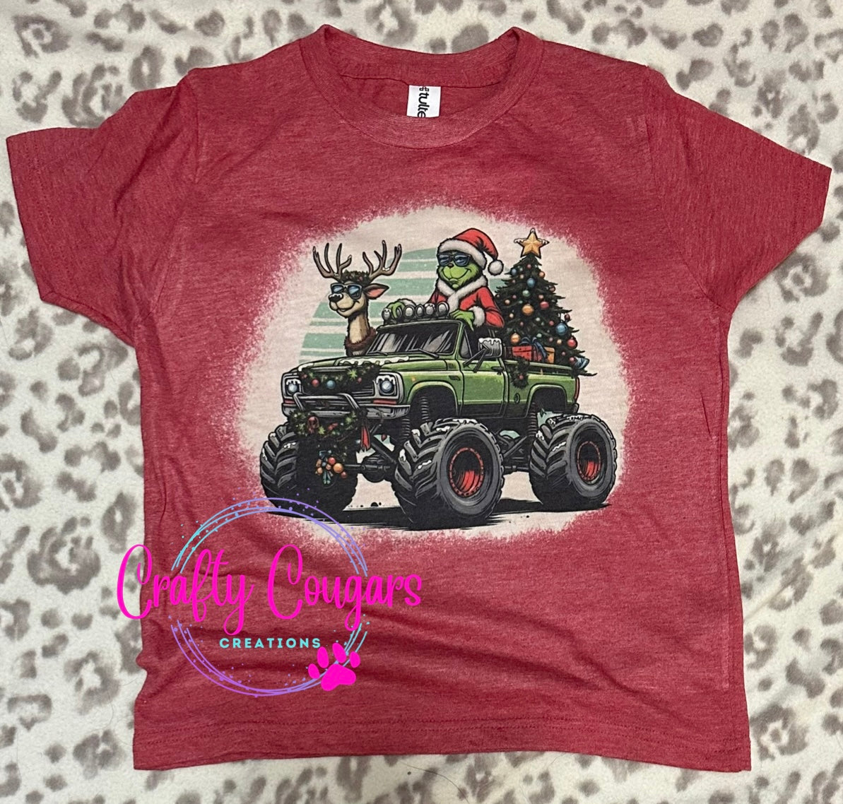 YOUTH Monster truck green guy T-Shirt