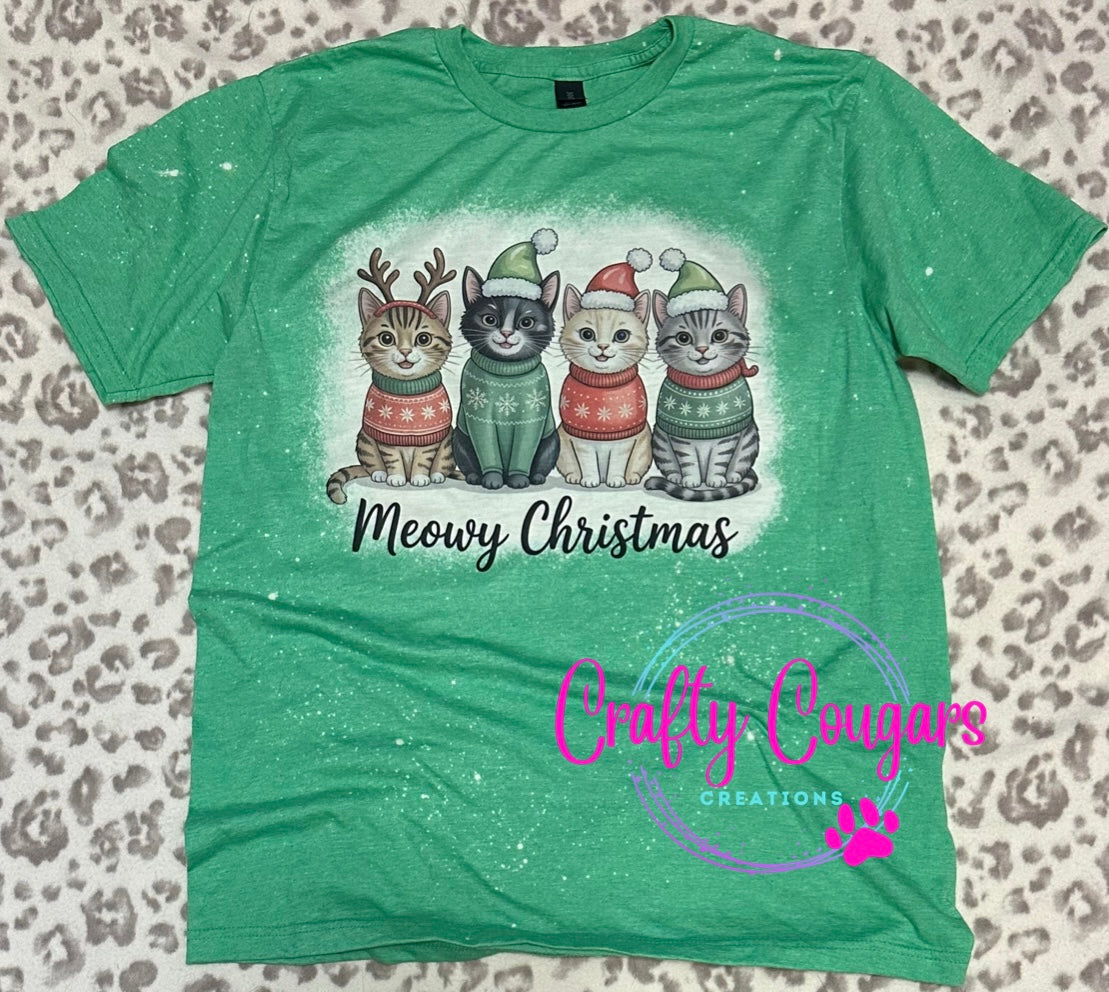 Meowy Christmas T-shirt