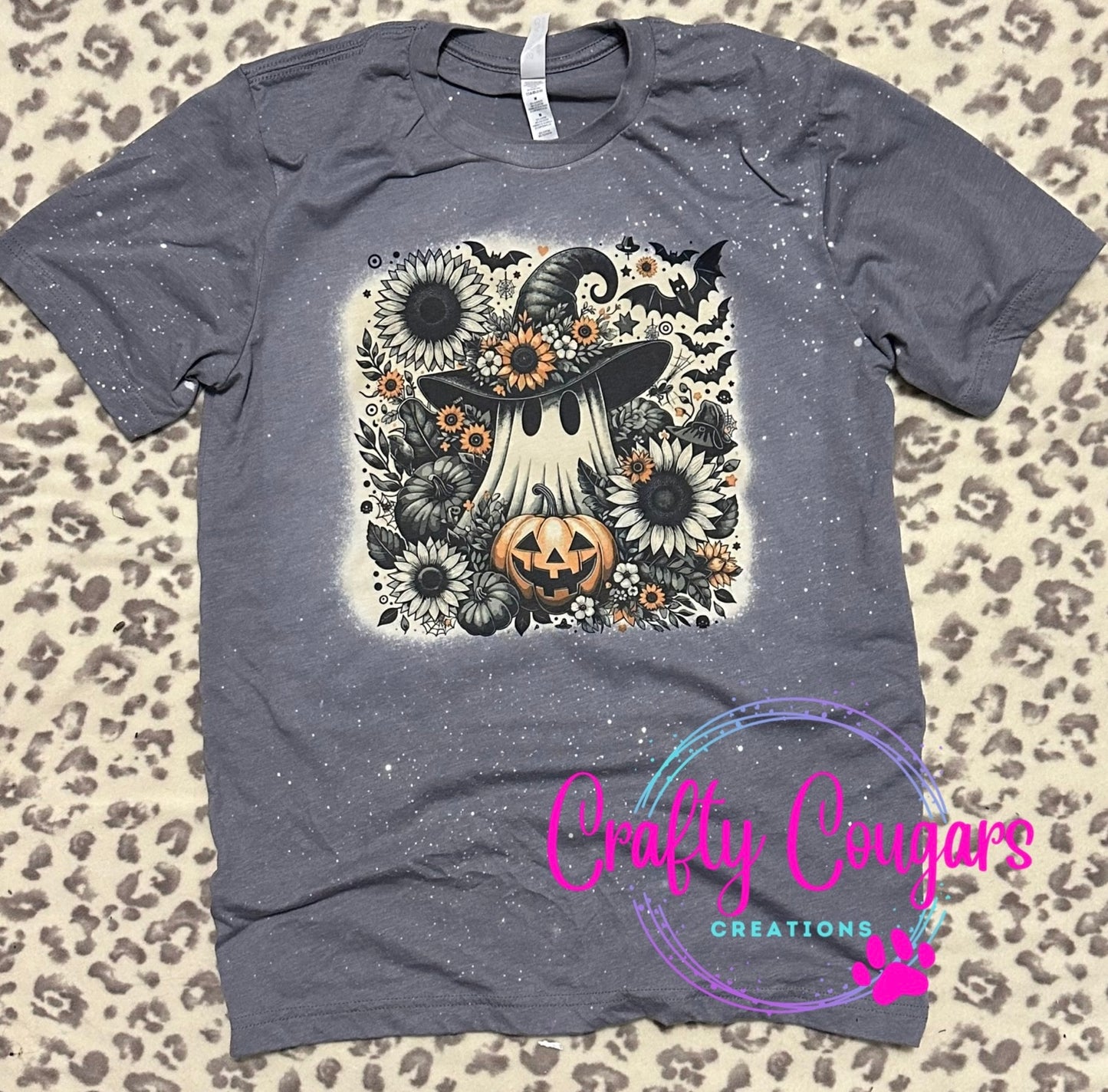 Vintage Ghost and sunflowers T-shirt