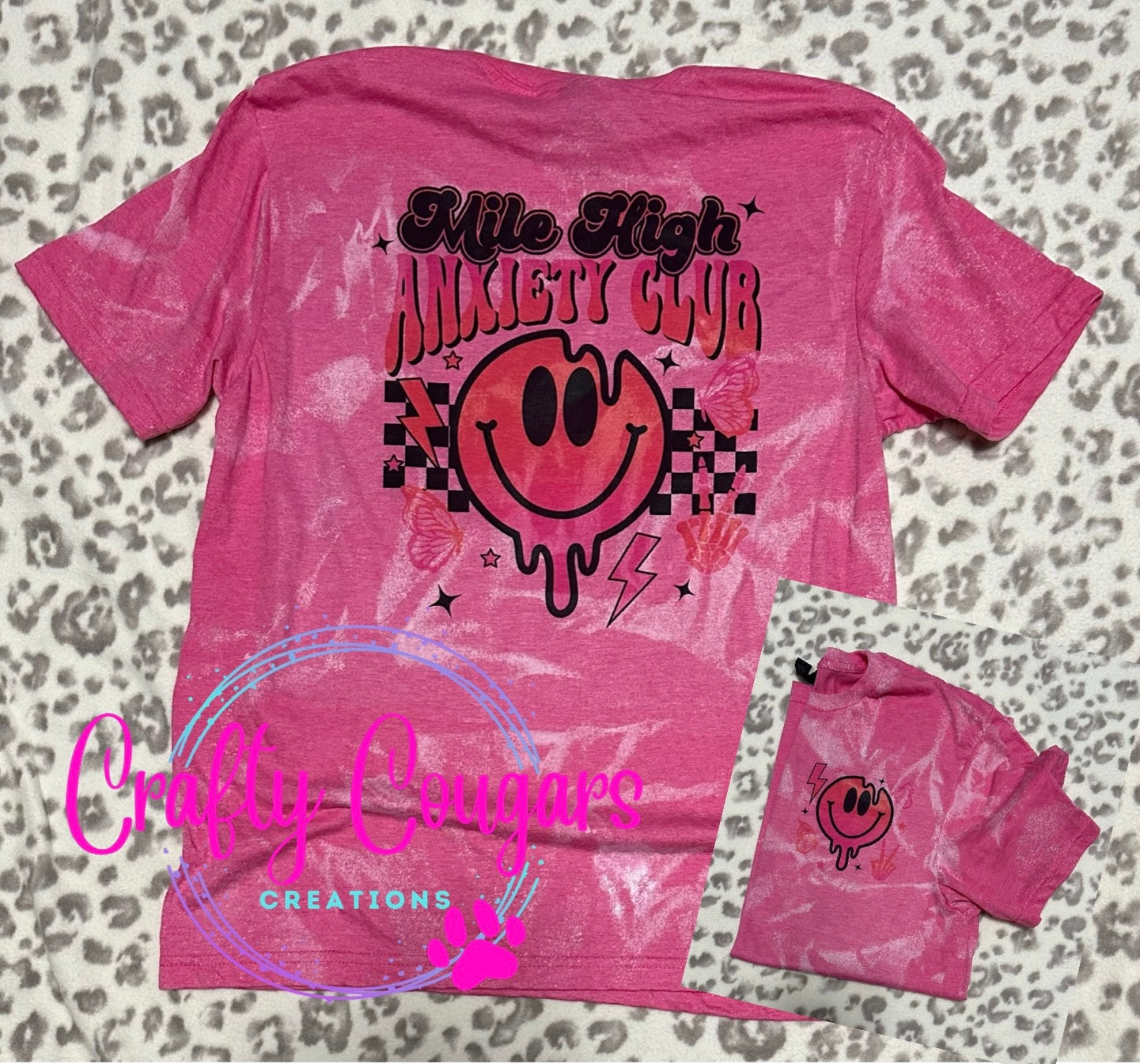 Pink Mile High Anxiety Club T-Shirt