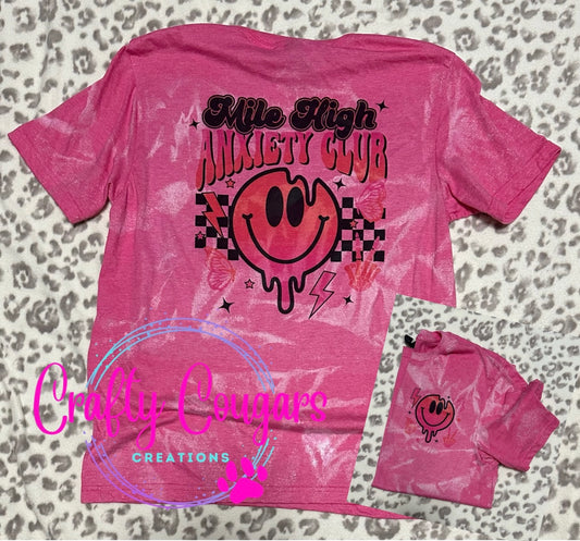 Pink Mile High Anxiety Club T-Shirt