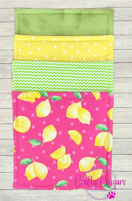 Pink Lemons Pot Holder