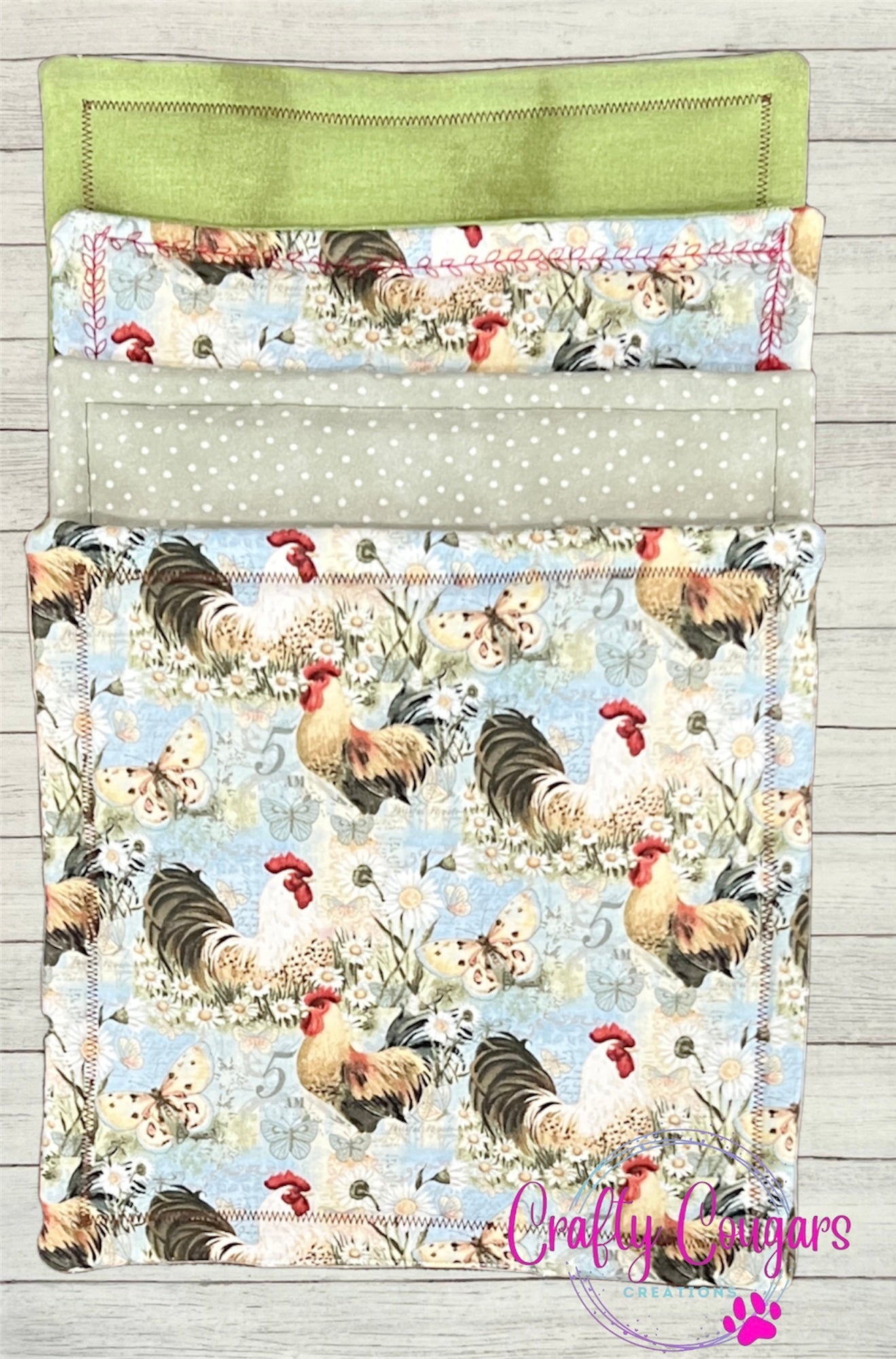 Chickens and Flowers Pot Holder