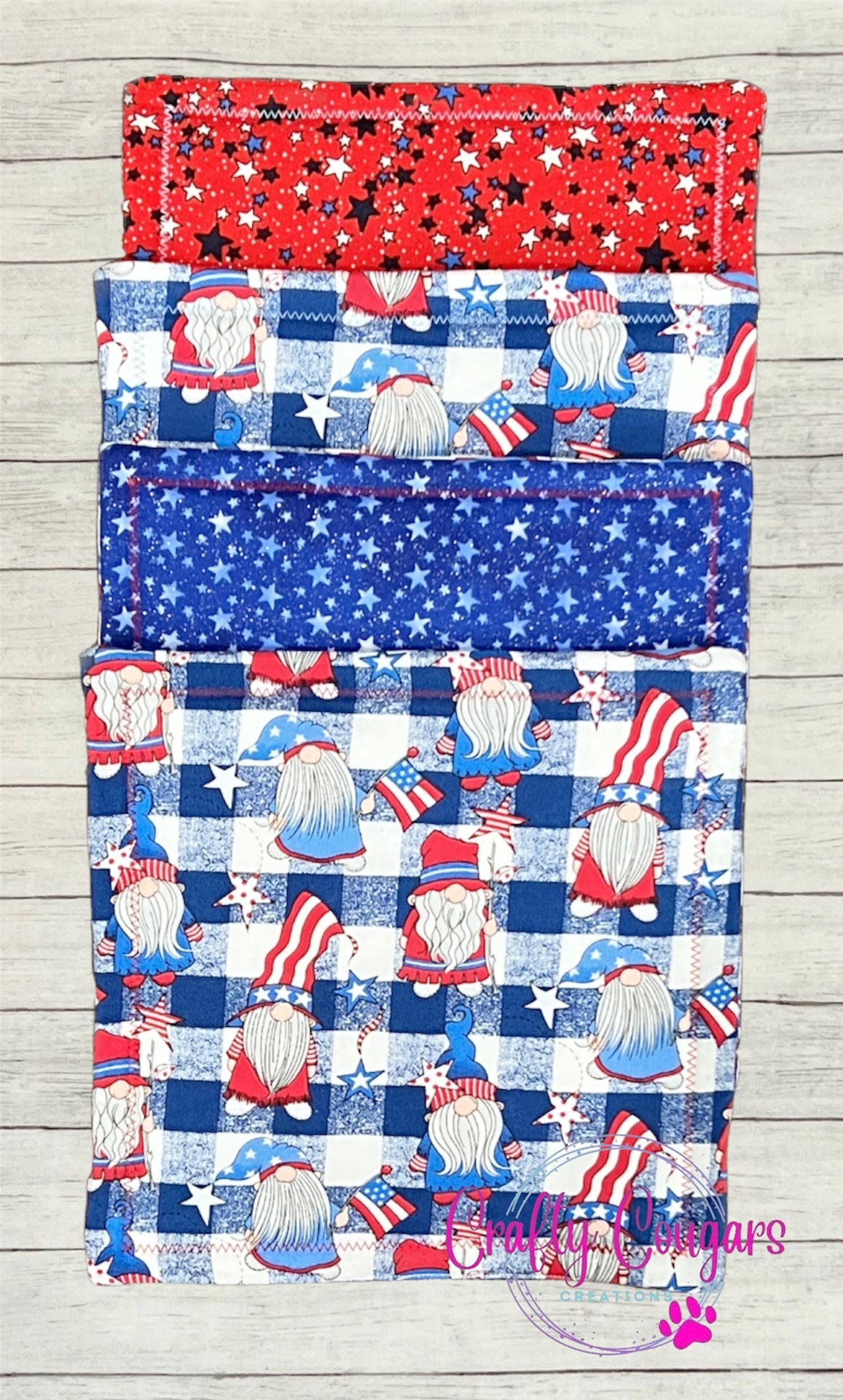 Patriotic Gnomes Pot Holder