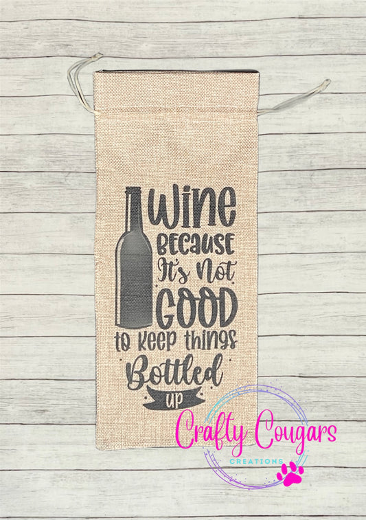 Wine Bottled Up Wine Bag