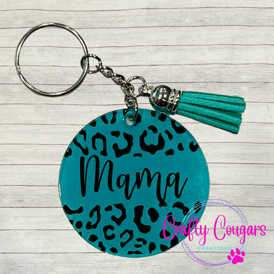 Leopard Mama Keychain