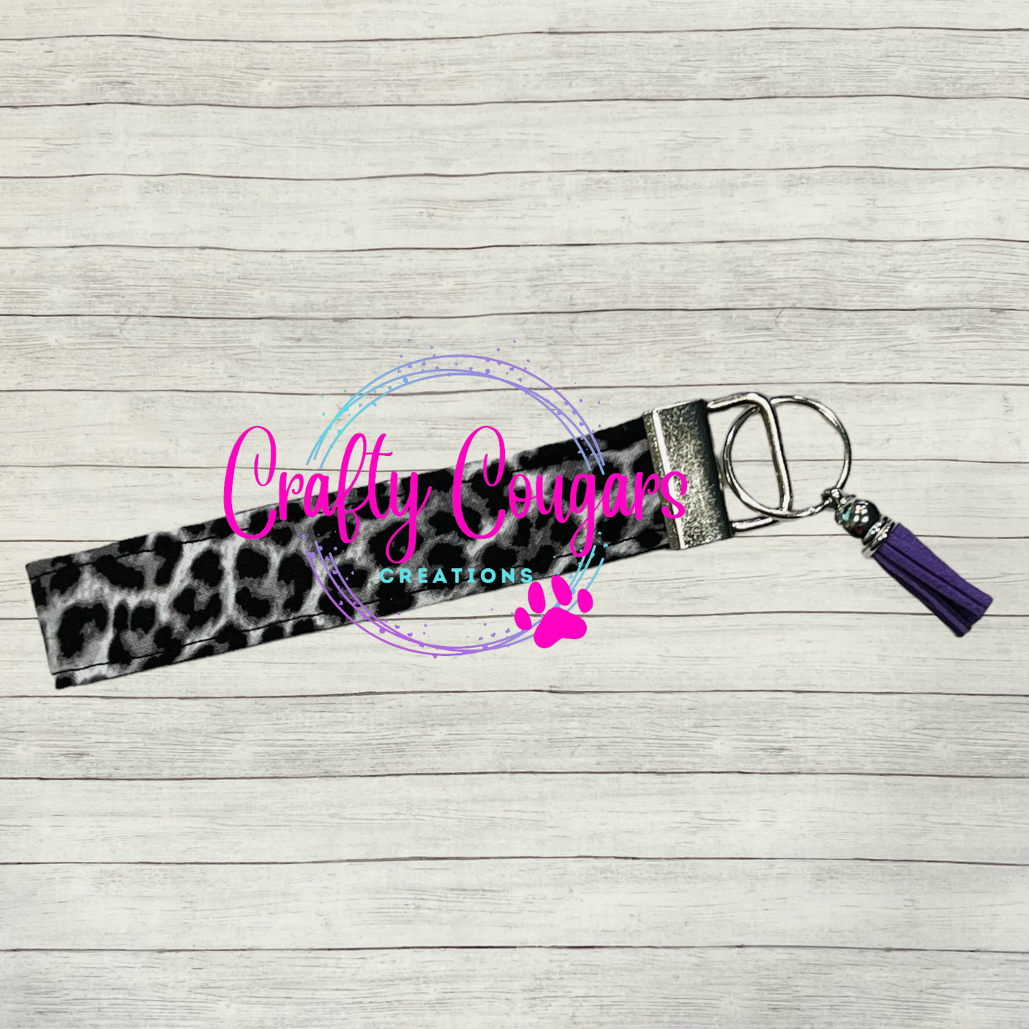 Snow Leopard Wristlet
