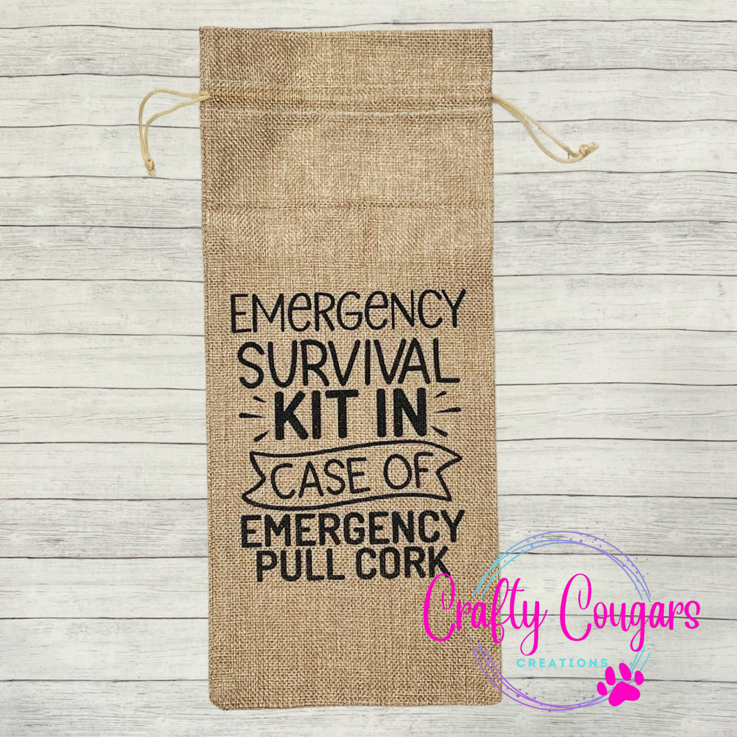 Emergency Survival Kit Wine Bag