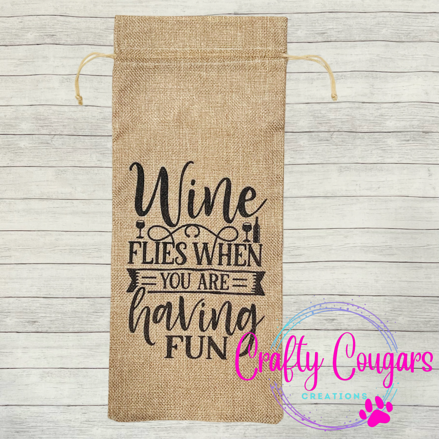 Wine Flies Wine Bag