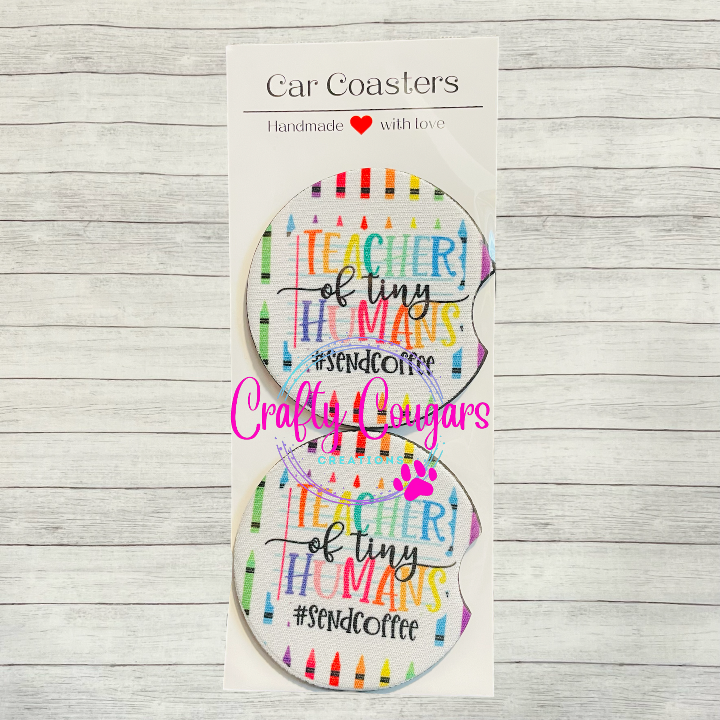 Teacher of Tiny Humans Car Coasters