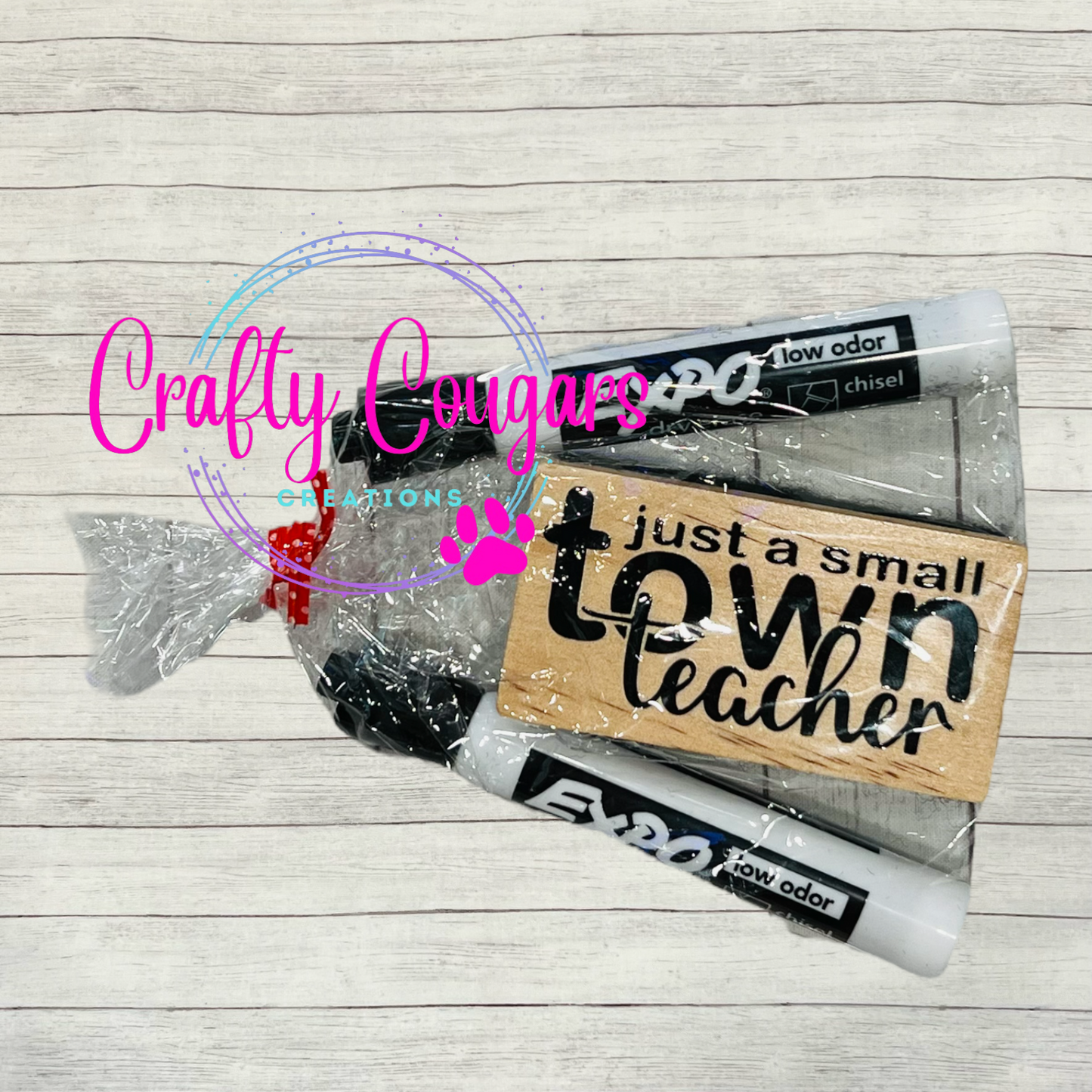 Small Town Teacher Eraser Set