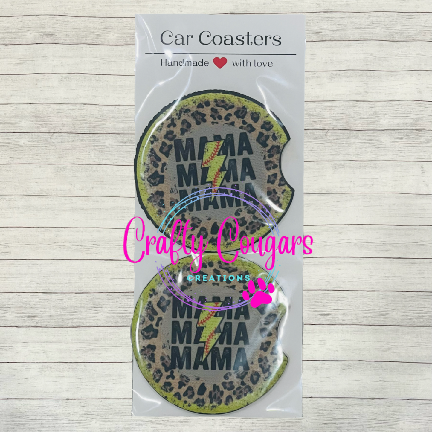 Softball Mama Car Coasters