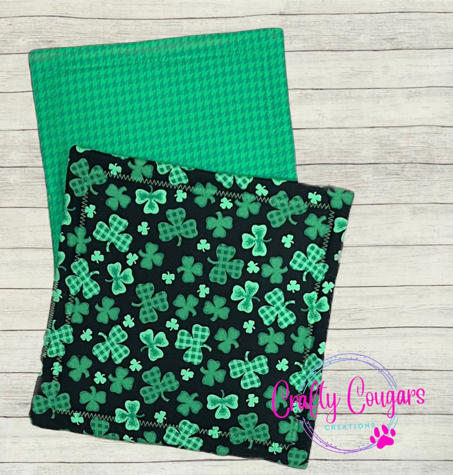 Patterned Shamrocks Pot Holder