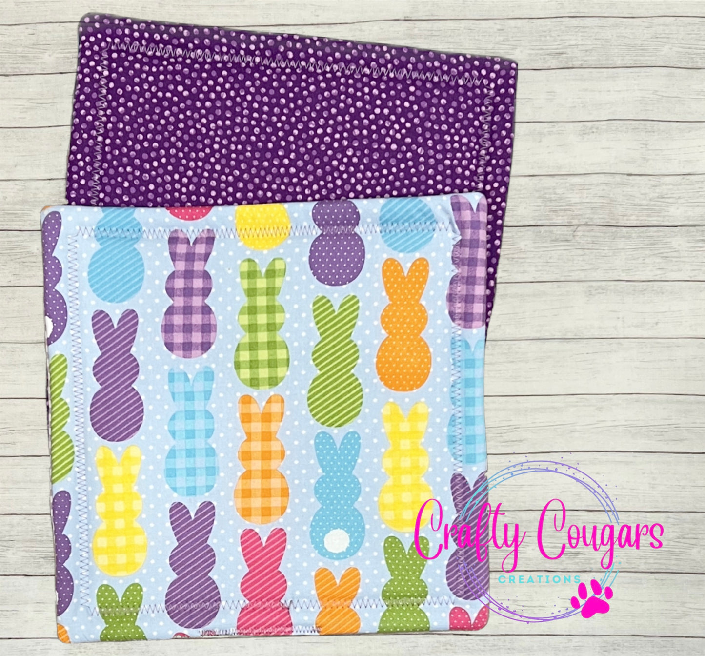 Patterned Bunnies Pot Holder