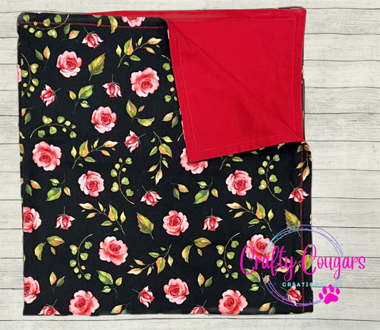 Scarlet Rose Baby Blanket