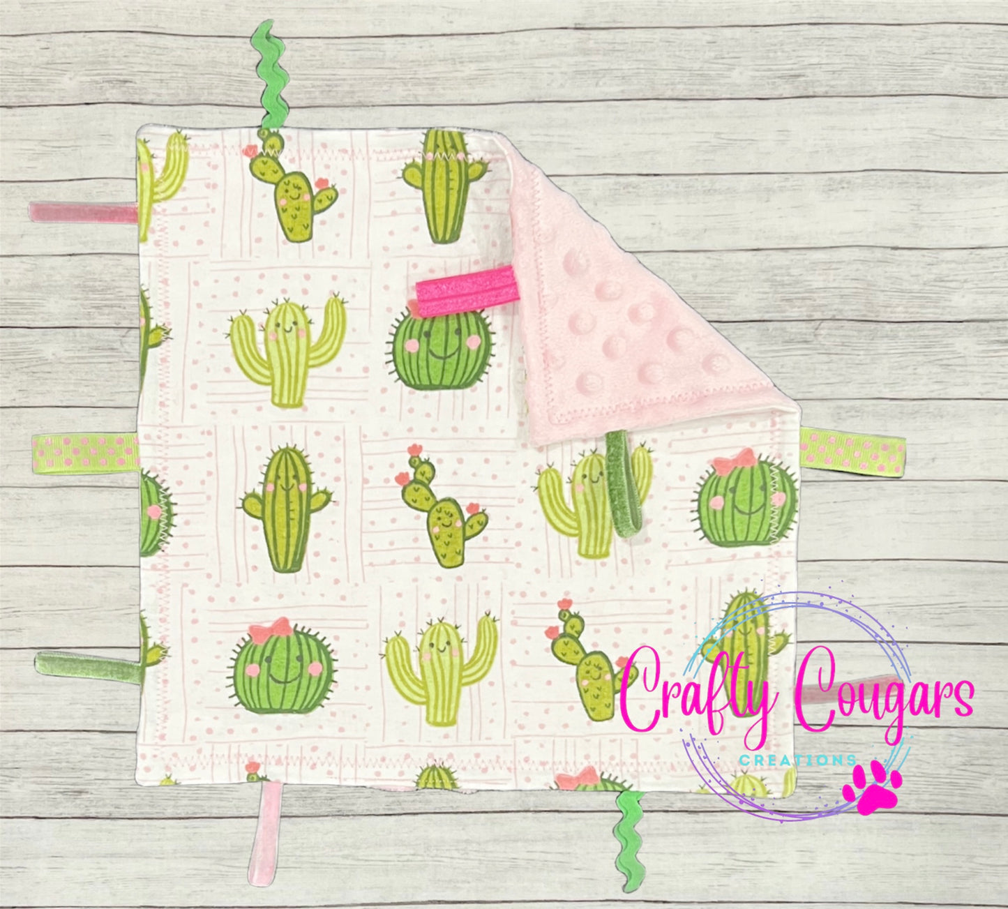 Smiling Cactus Sensory Blanket