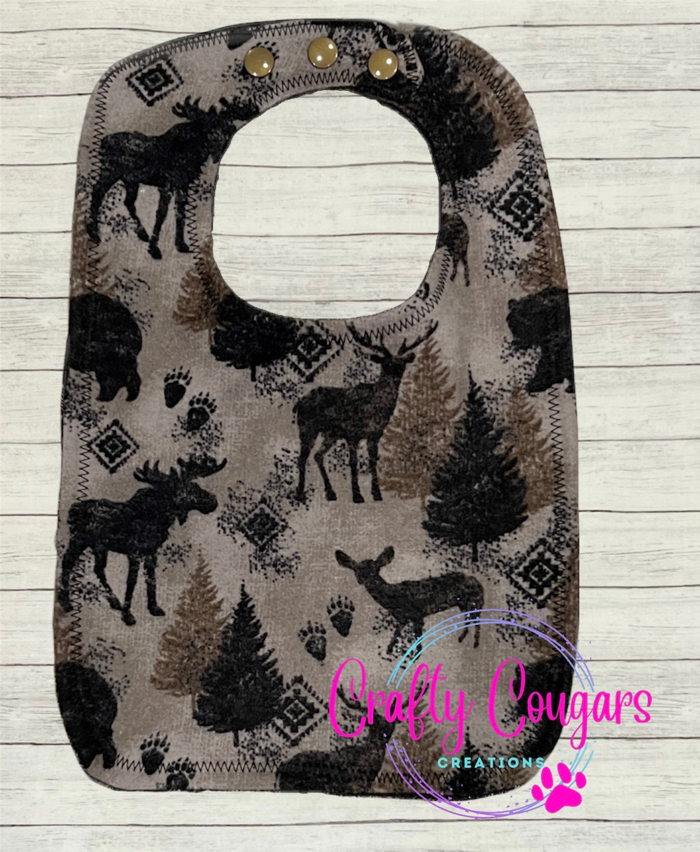 Bear, Deer & Moose Bib