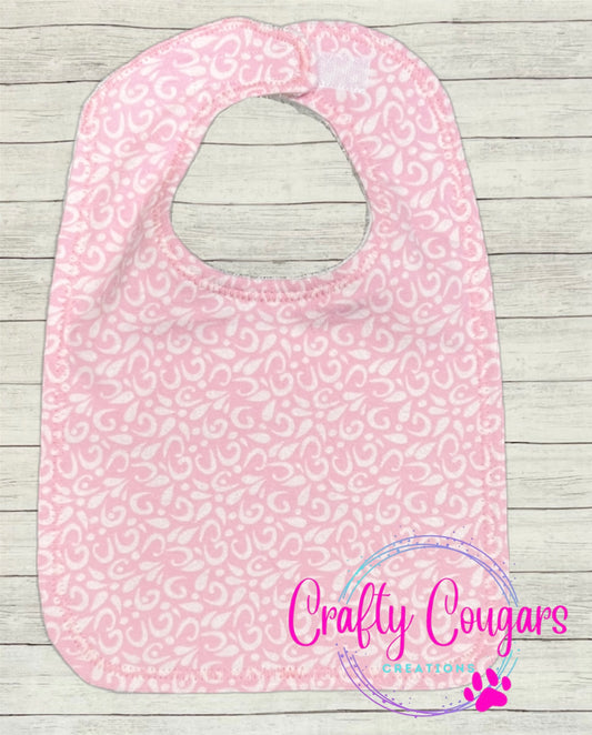 Pink Swirls Bib