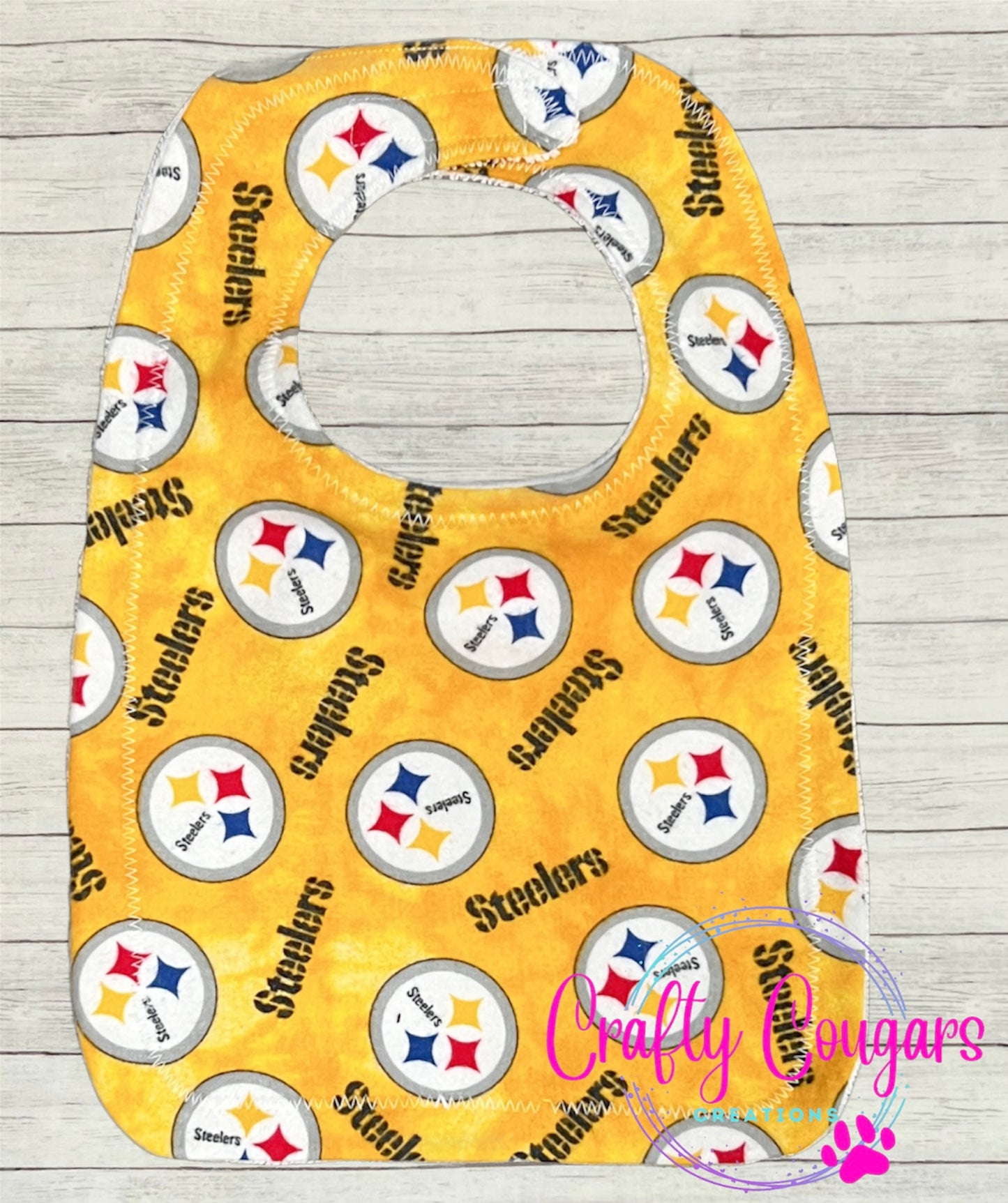 Gold Steelers Bib