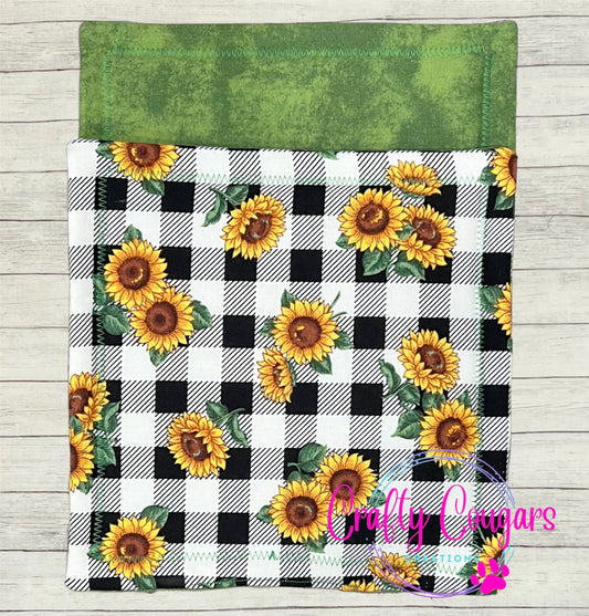 Plaid Sunflowers Pot Holder