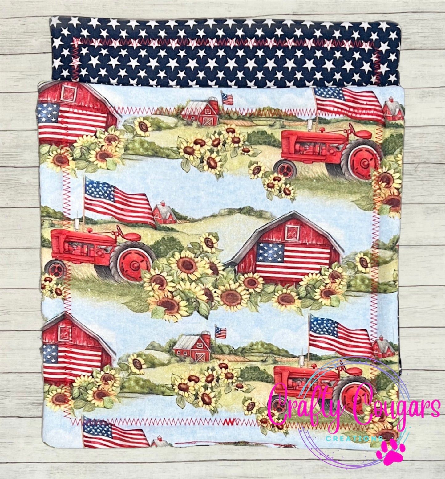 Patriotic Farm Pot Holder