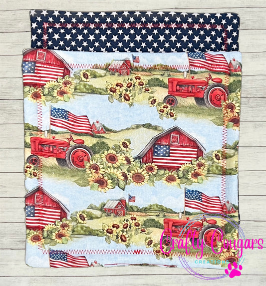 Patriotic Farm Pot Holder