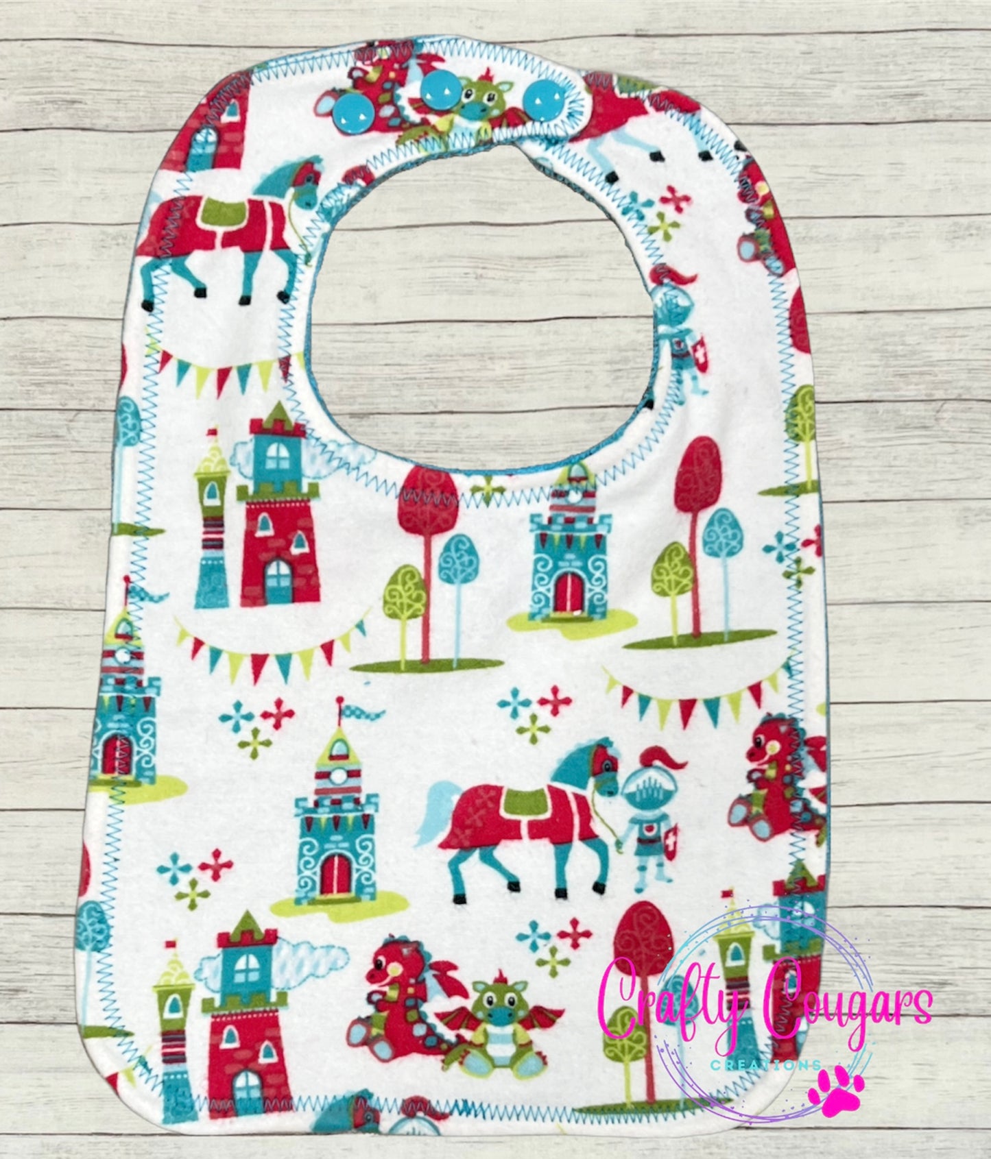 Knights & Dragons Bib