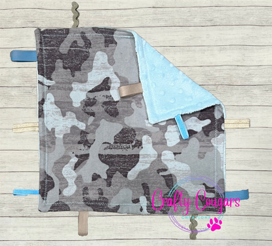 Blue Camo Sensory Blanket