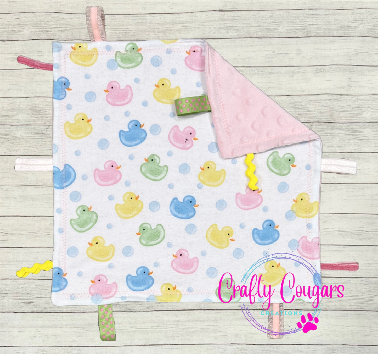 Girl Rubber Ducks Sensory Blanket