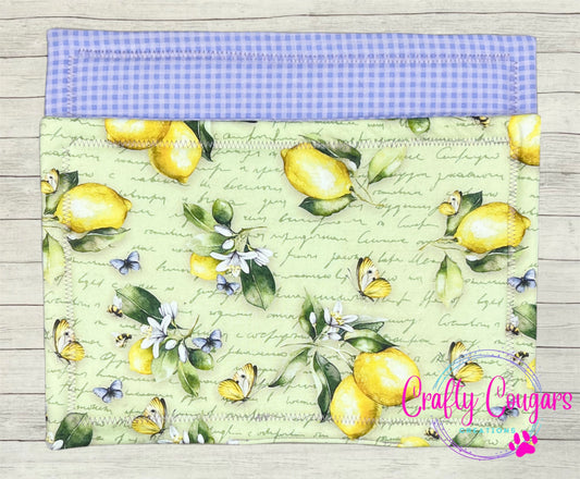 Lemons in Script Large Pot Holder