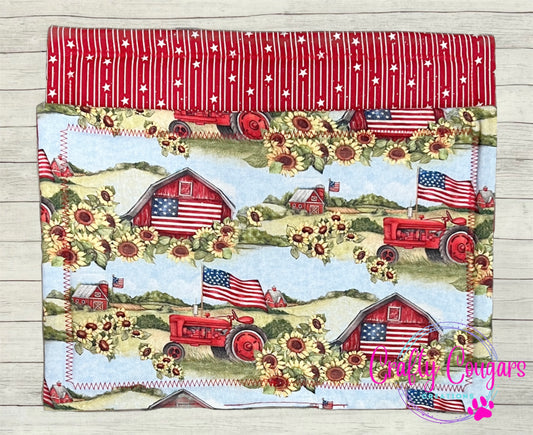 Patriotic Farm Large Pot Holder