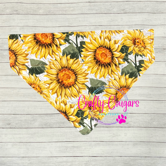Distressed Sunflowers Pet Bandana