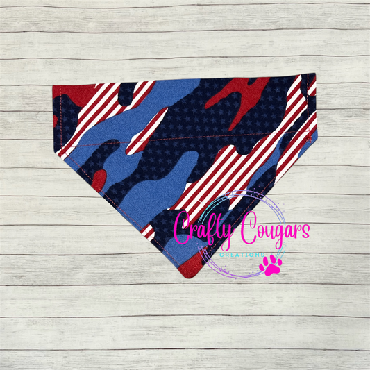 Patriotic Camo Pet Bandana