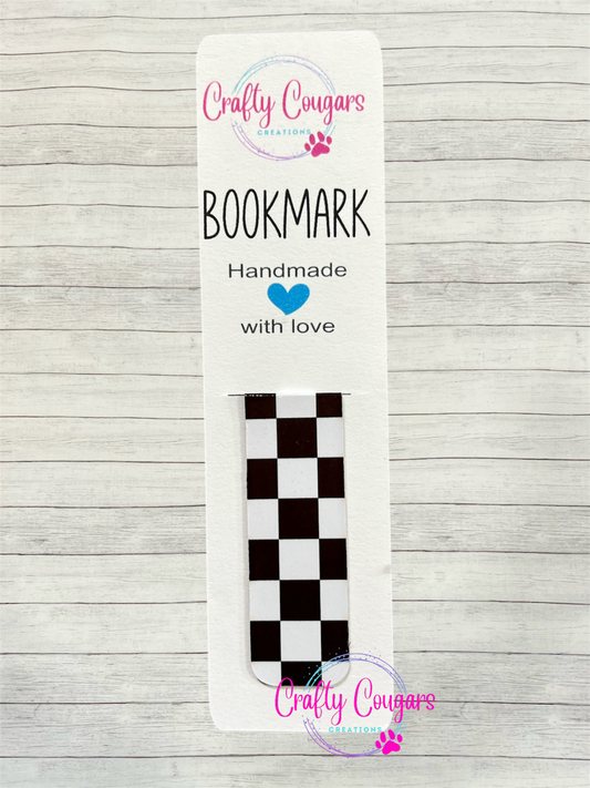 Black & White Checkered Bookmark