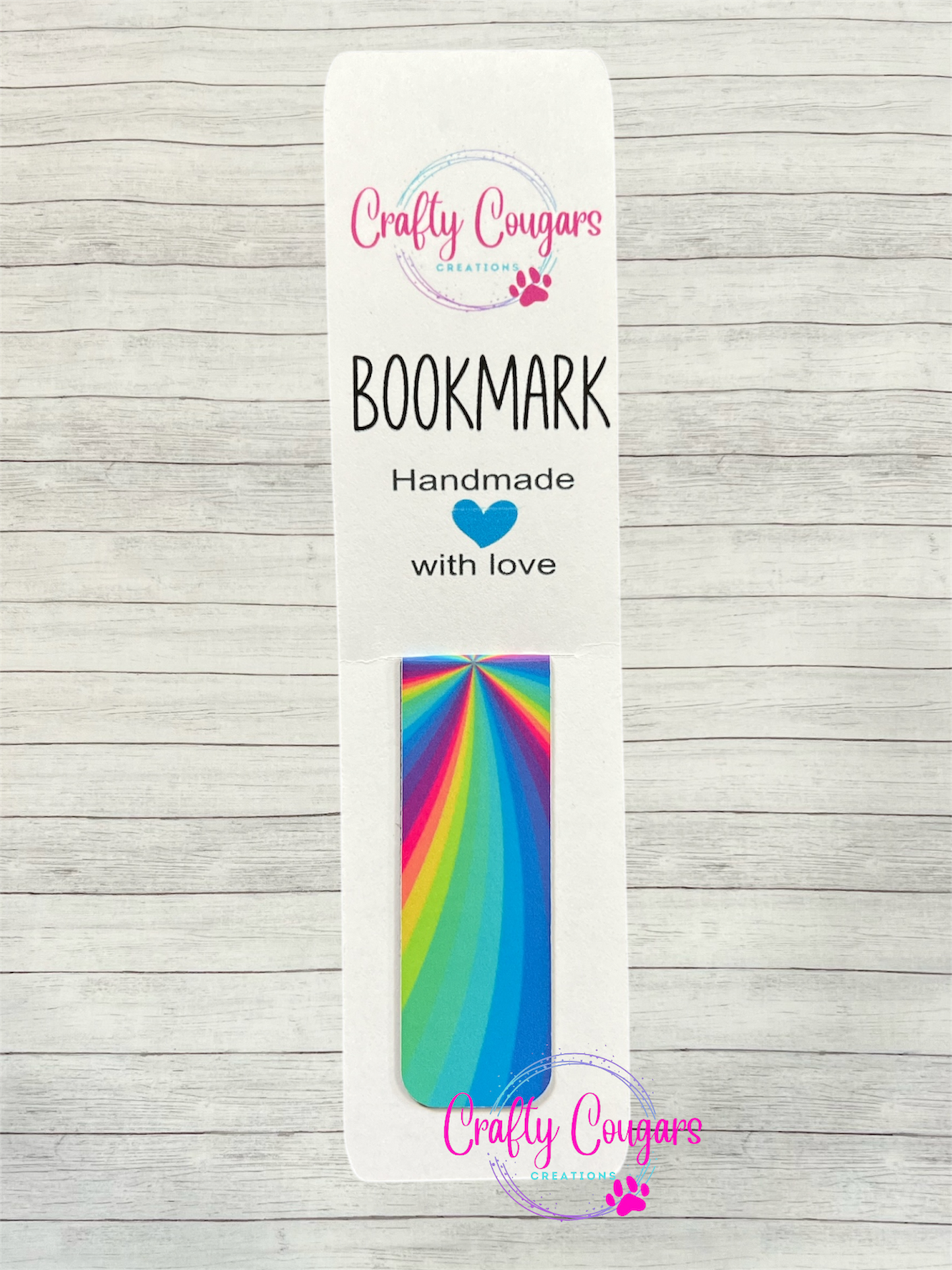 Rainbow Tye Dye Bookmark