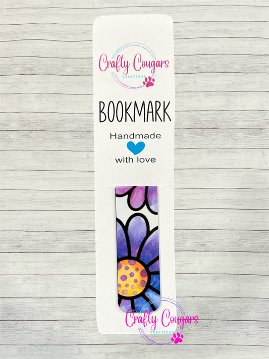 Purple Flowers Bookmark