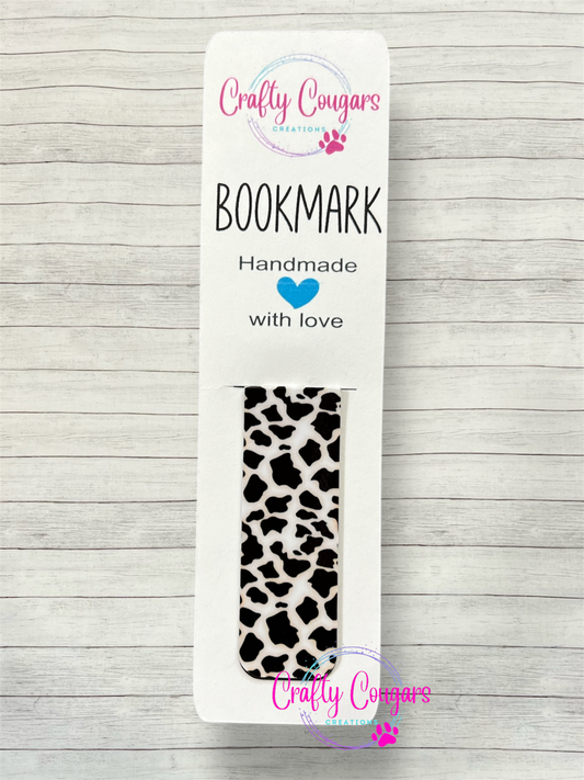 Cow Print Bookmark