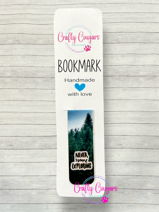 Never Stop Exploring Bookmark